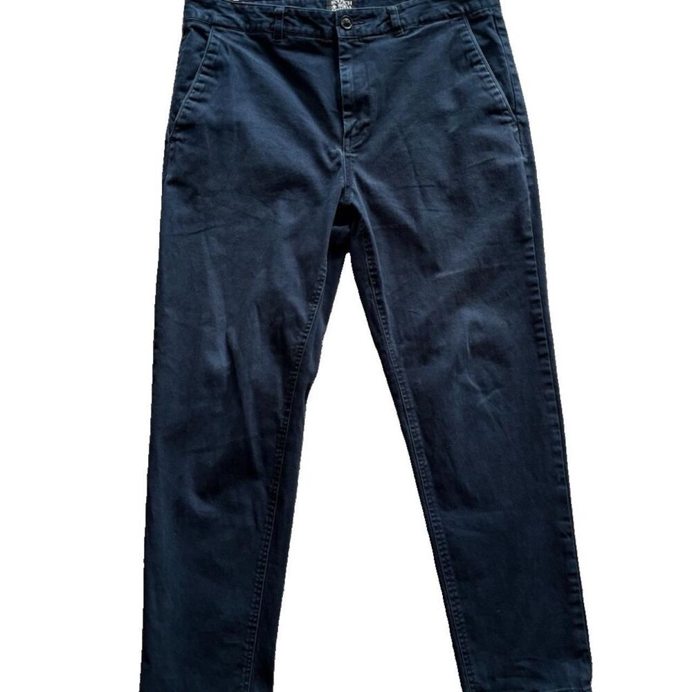 Scotch & Soda The Drift Chino Pants Mens Navy Blue Night Trouser Size 32x32